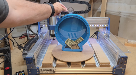 CNC & Laser Engraved Coin Bank: SainSmart Anniversary Project