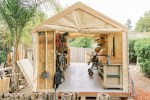 A Quick Tour Of a Pop-Up Backyard Woodshop