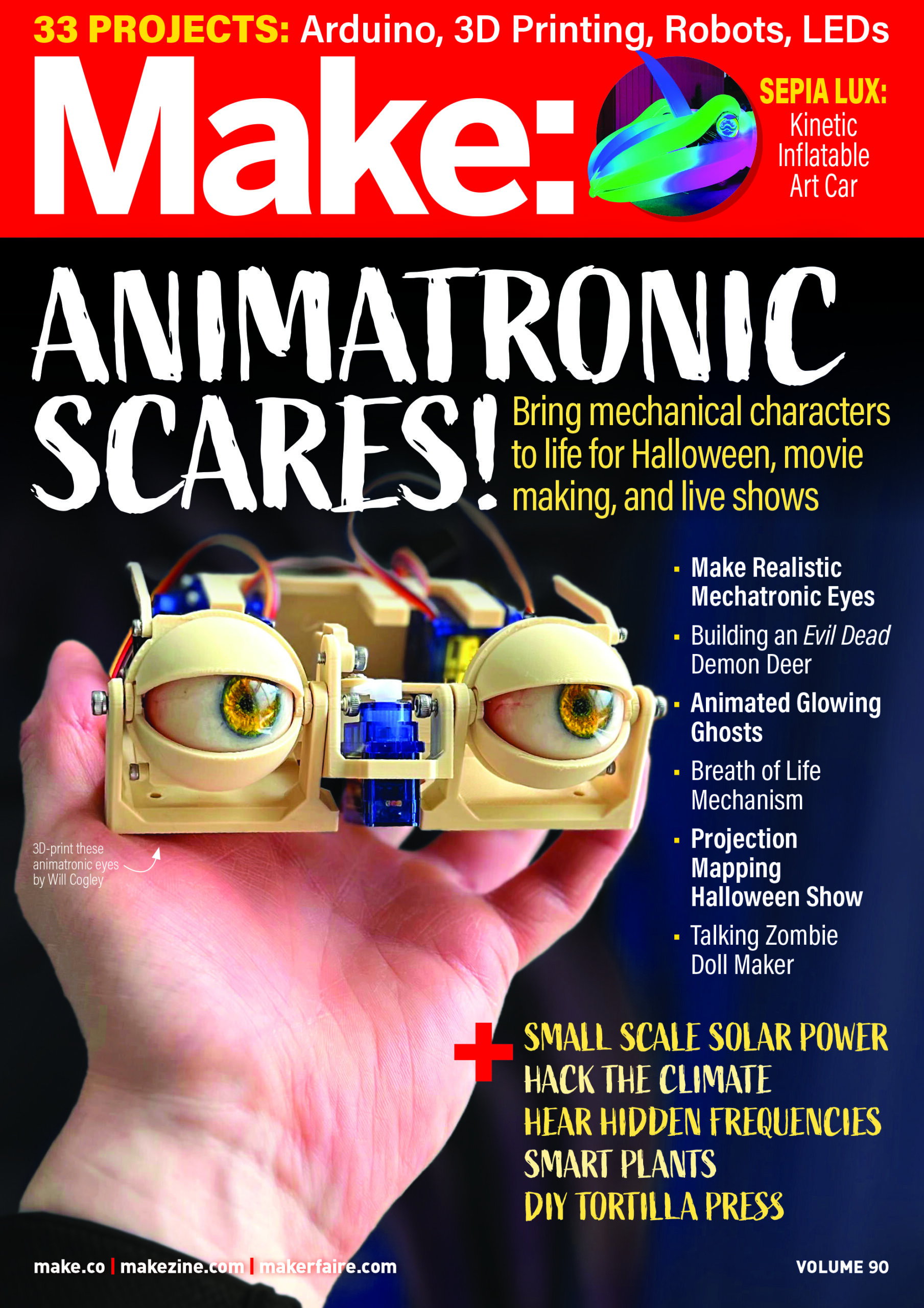 Make: Volume 90 — Animatronic Scares