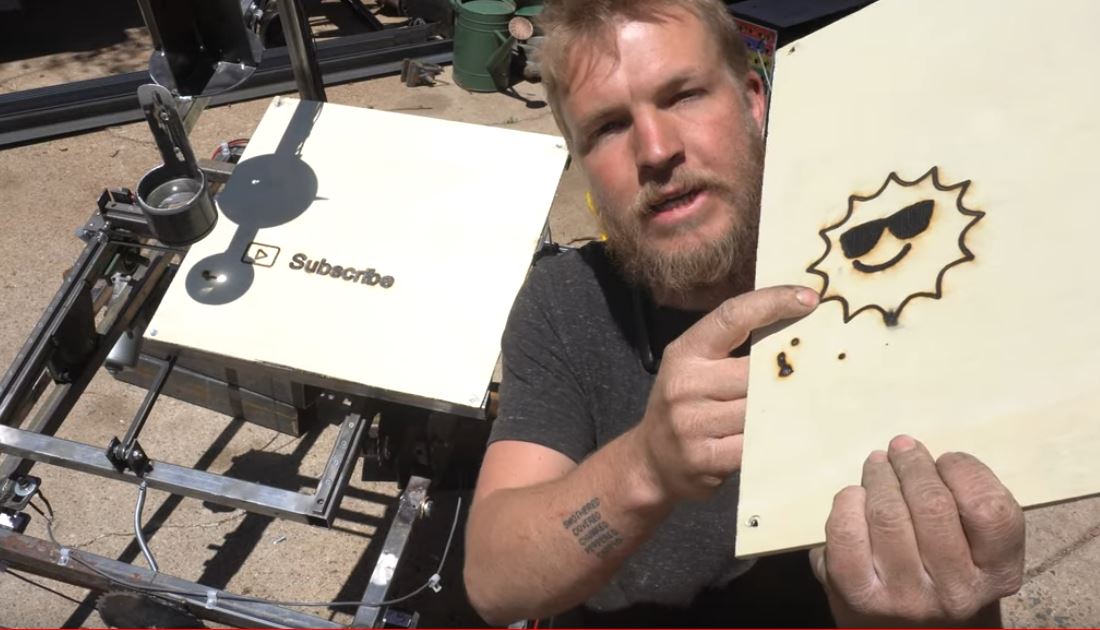 This CNC Machine Uses The Sun Instead of a Laser